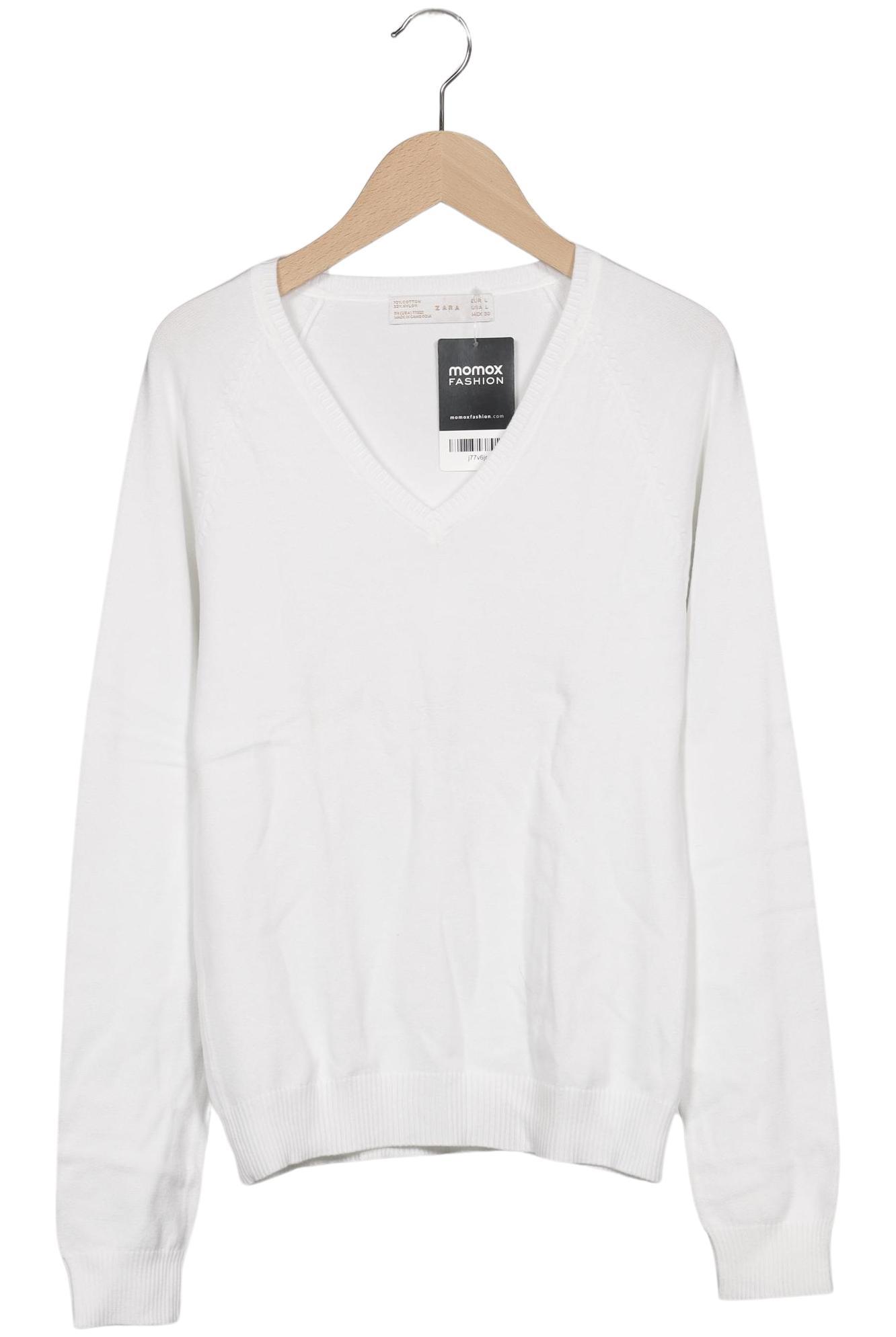

Zara Damen Pullover, weiß, Gr. 42