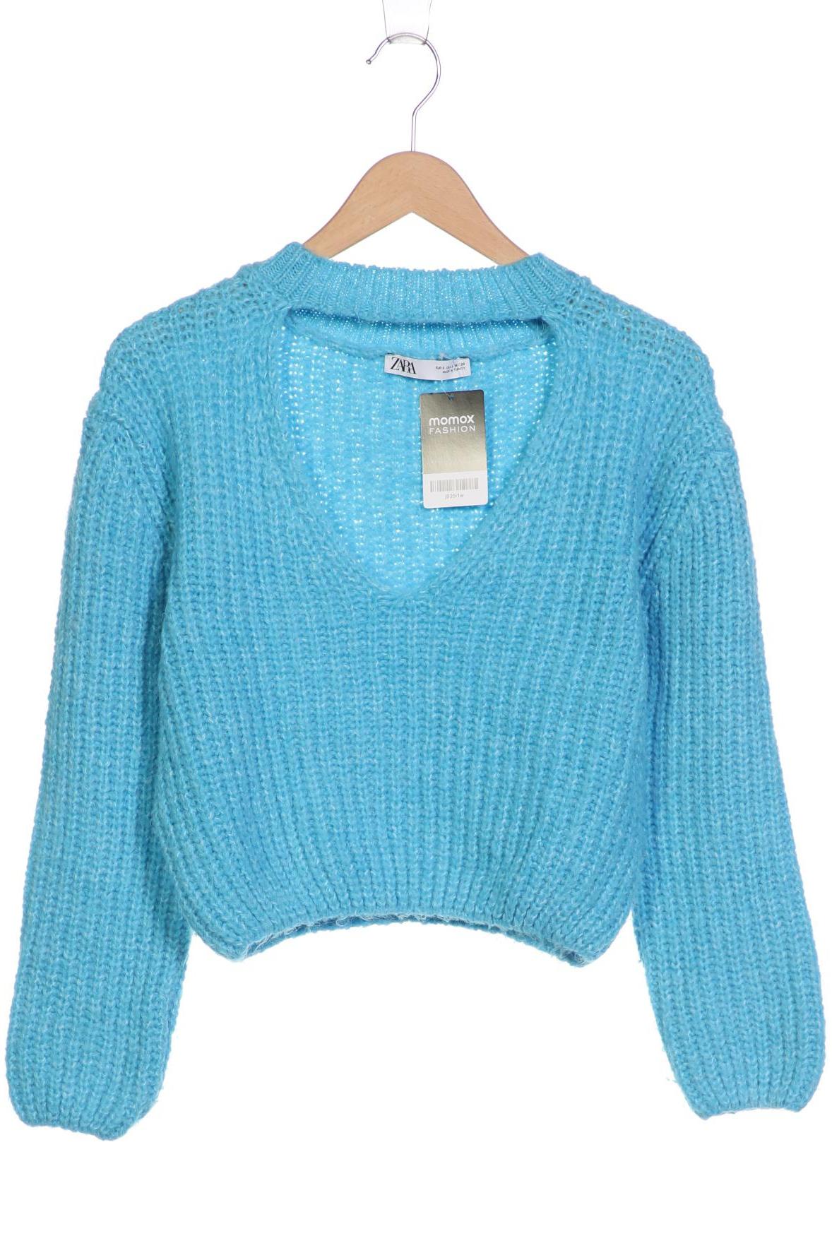 

ZARA Damen Pullover, blau