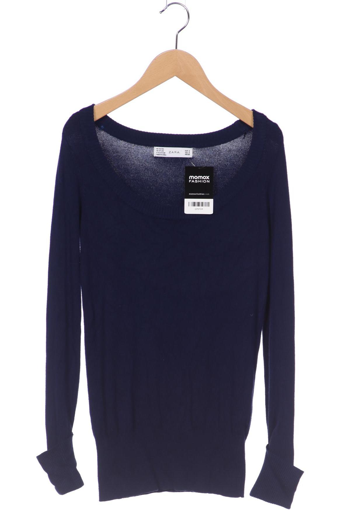 

ZARA Damen Pullover, marineblau