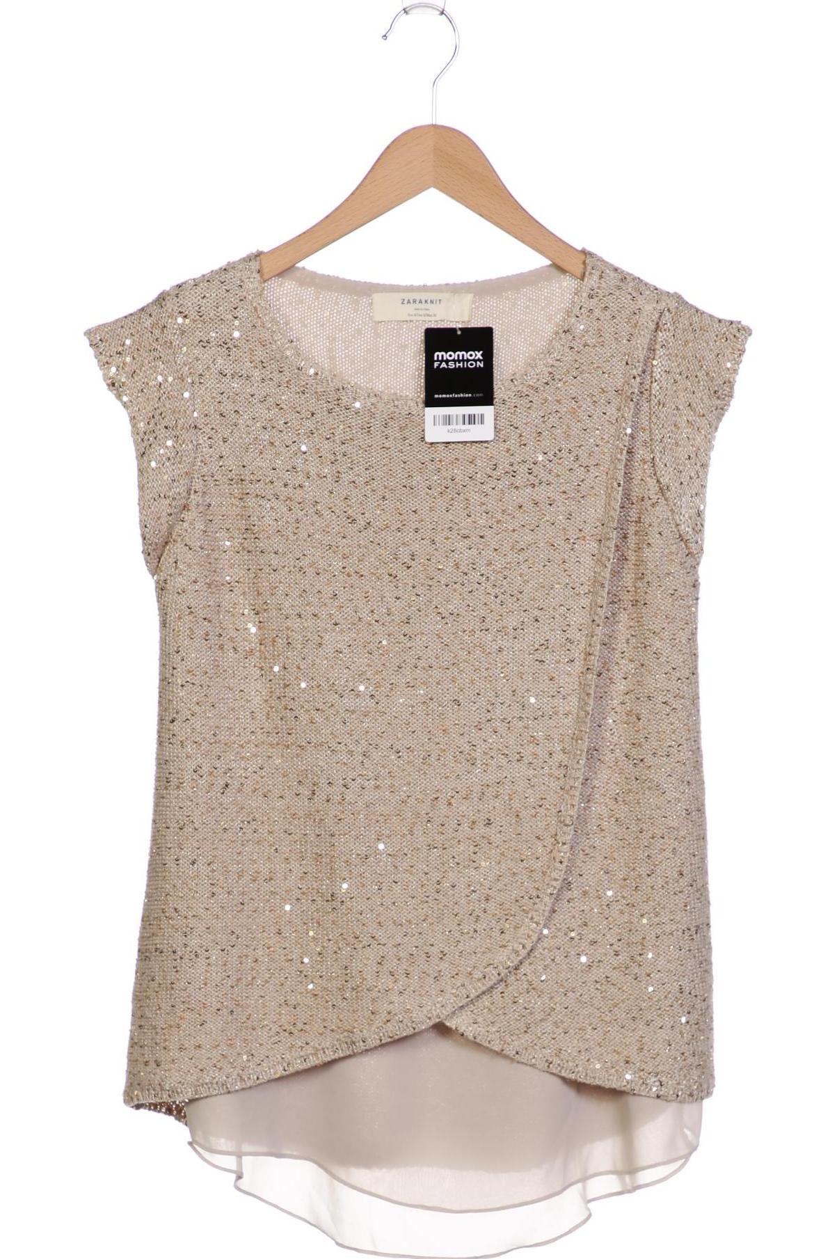 

ZARA Damen Pullover, beige
