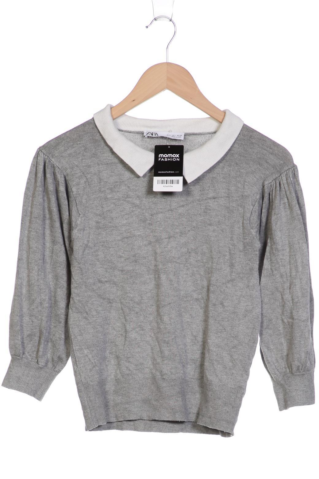 

ZARA Damen Pullover, grau