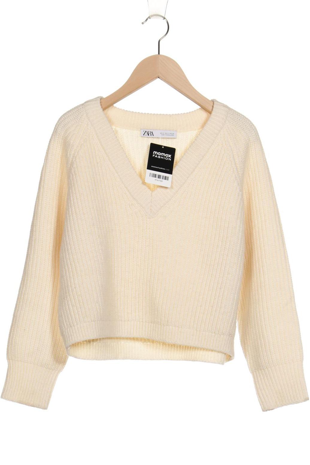 

Zara Damen Pullover, cremeweiß, Gr. 38