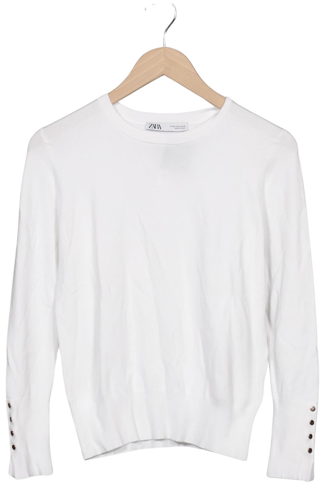 

Zara Damen Pullover, weiß, Gr. 38