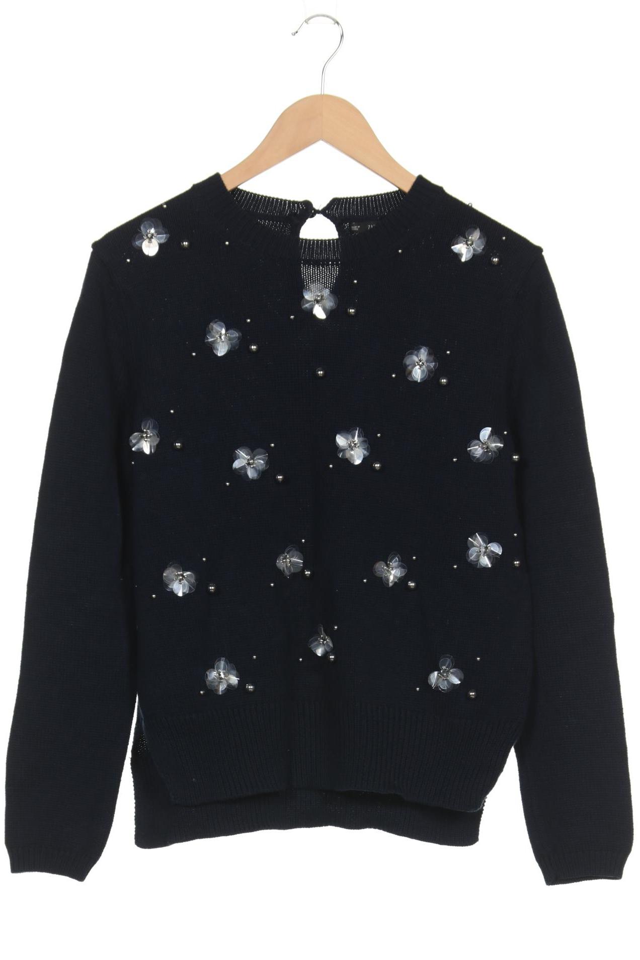 

ZARA Damen Pullover, marineblau