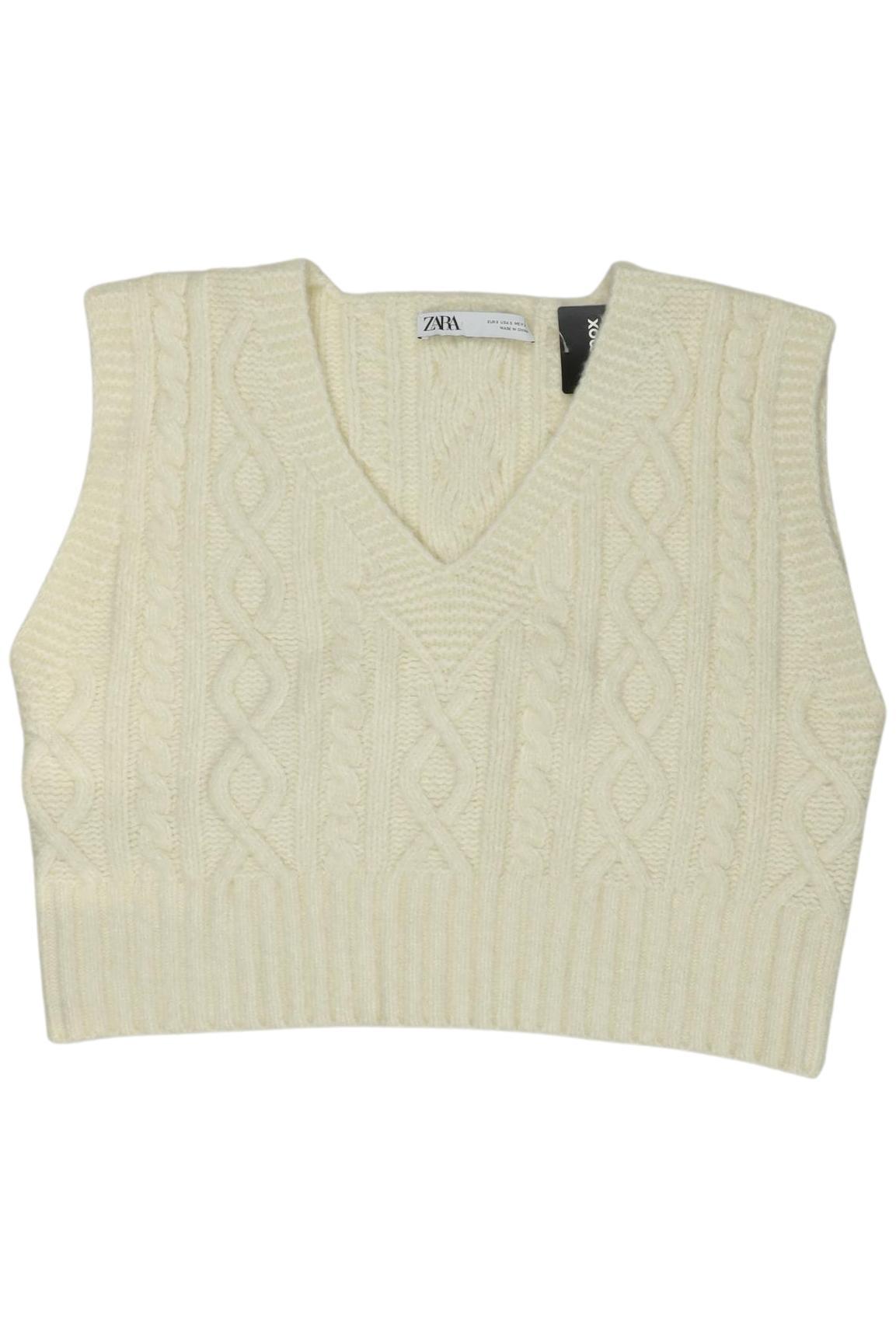 

Zara Damen Pullover, cremeweiß, Gr. 36