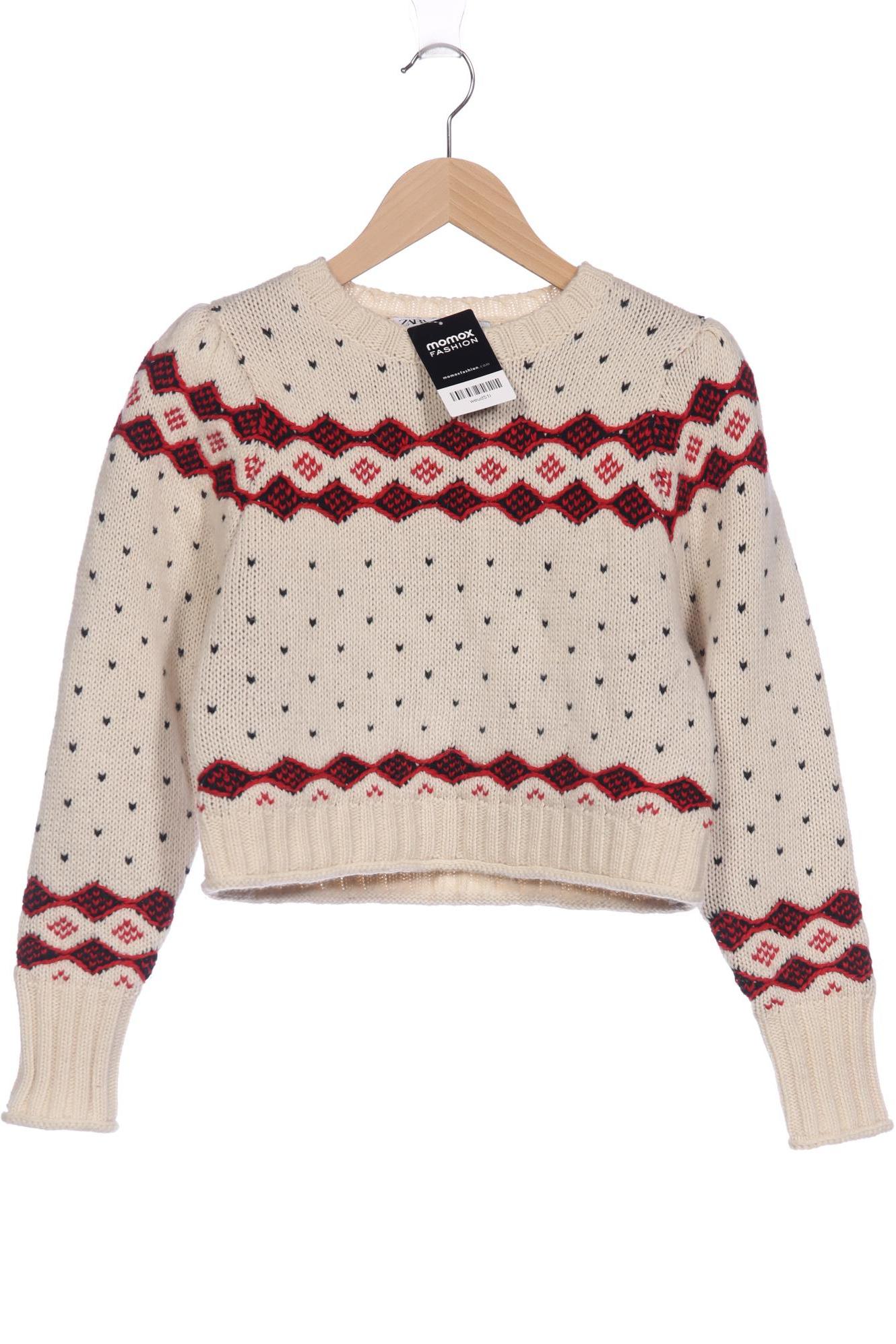 

Zara Damen Pullover, cremeweiß, Gr. 38