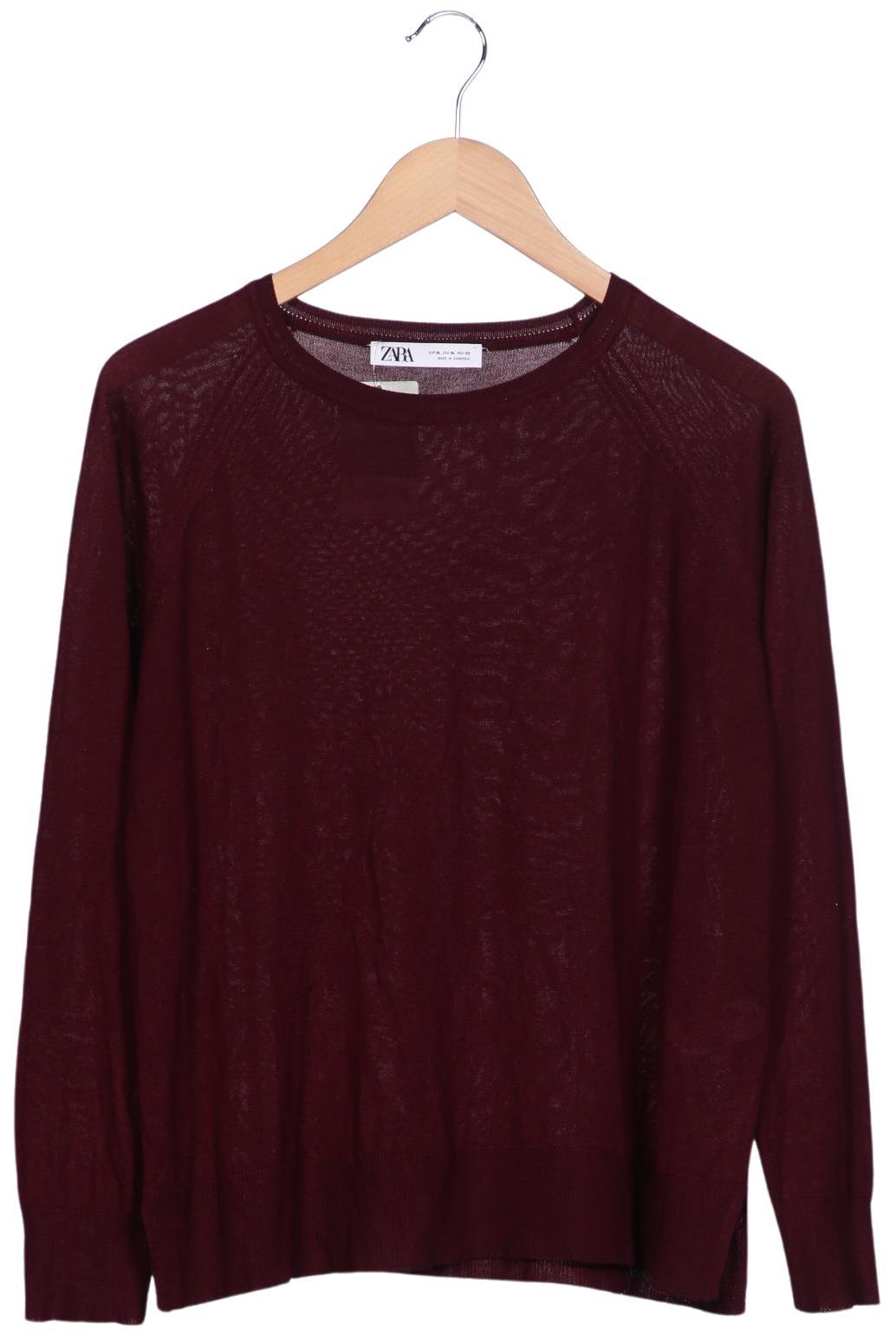 

Zara Damen Pullover, bordeaux, Gr. 44