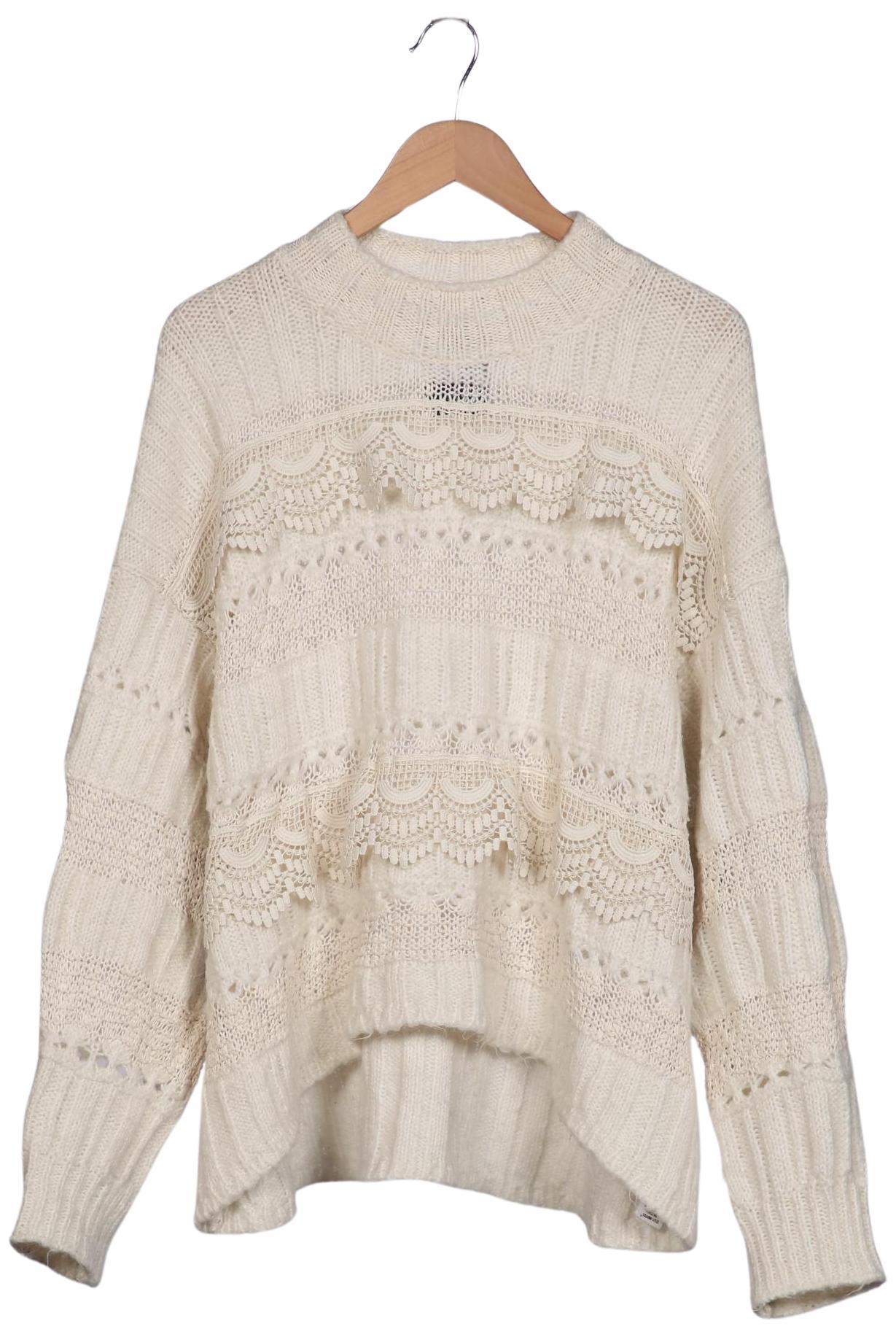 

Zara Damen Pullover, cremeweiß, Gr. 38