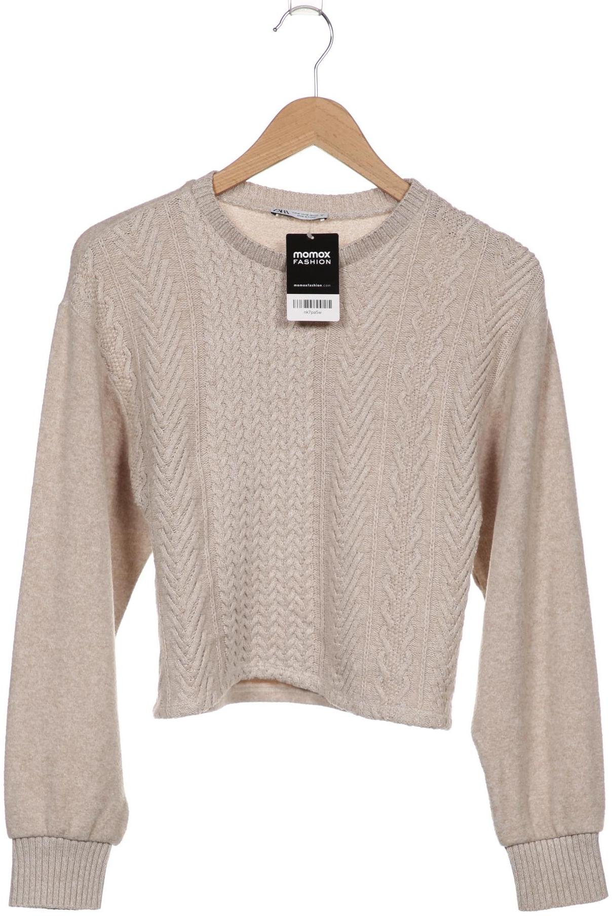 

ZARA Damen Pullover, beige