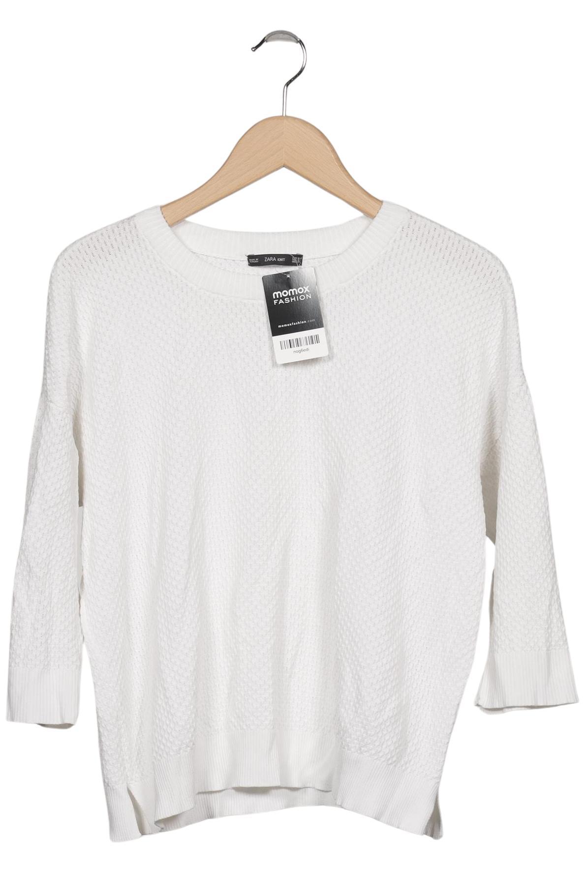 

Zara Damen Pullover, weiß, Gr. 38