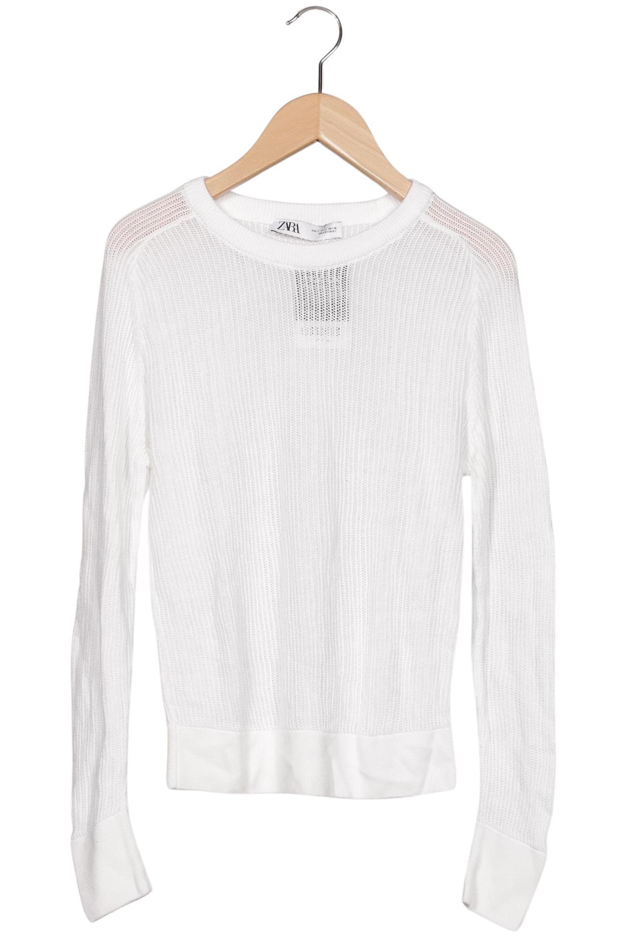 

Zara Damen Pullover, weiß, Gr. 36