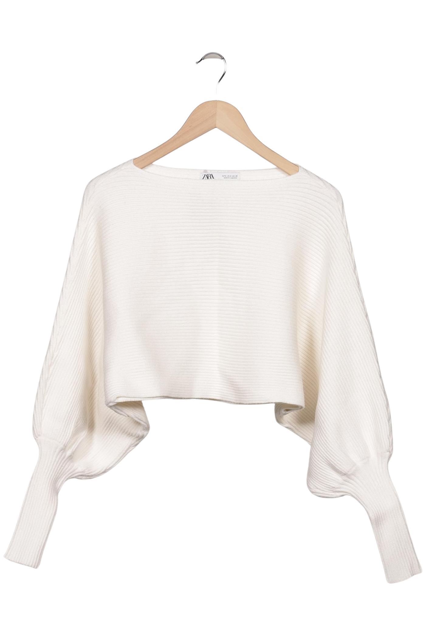 

Zara Damen Pullover, cremeweiß, Gr. 36