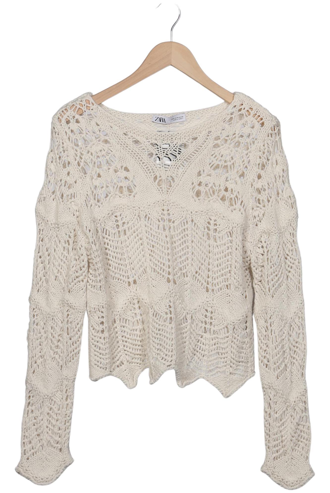 

Zara Damen Pullover, cremeweiß, Gr. 38