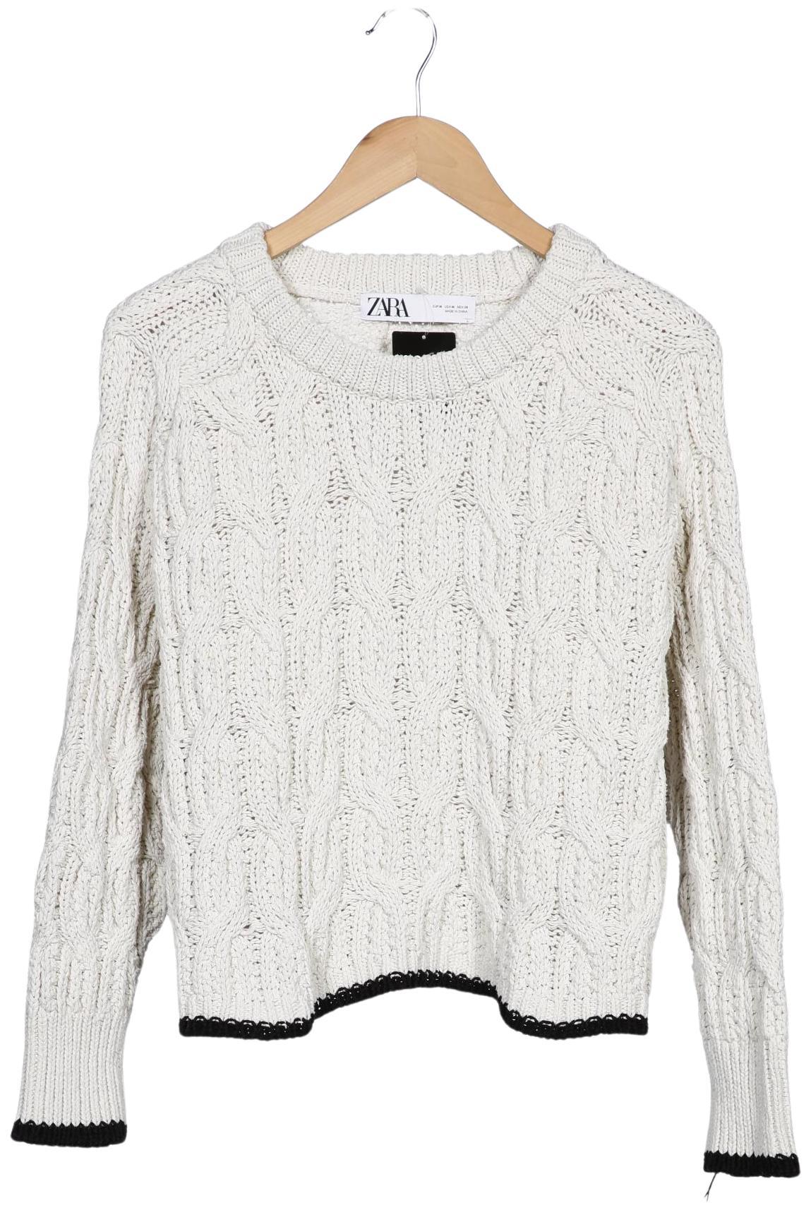 

Zara Damen Pullover, cremeweiß, Gr. 38