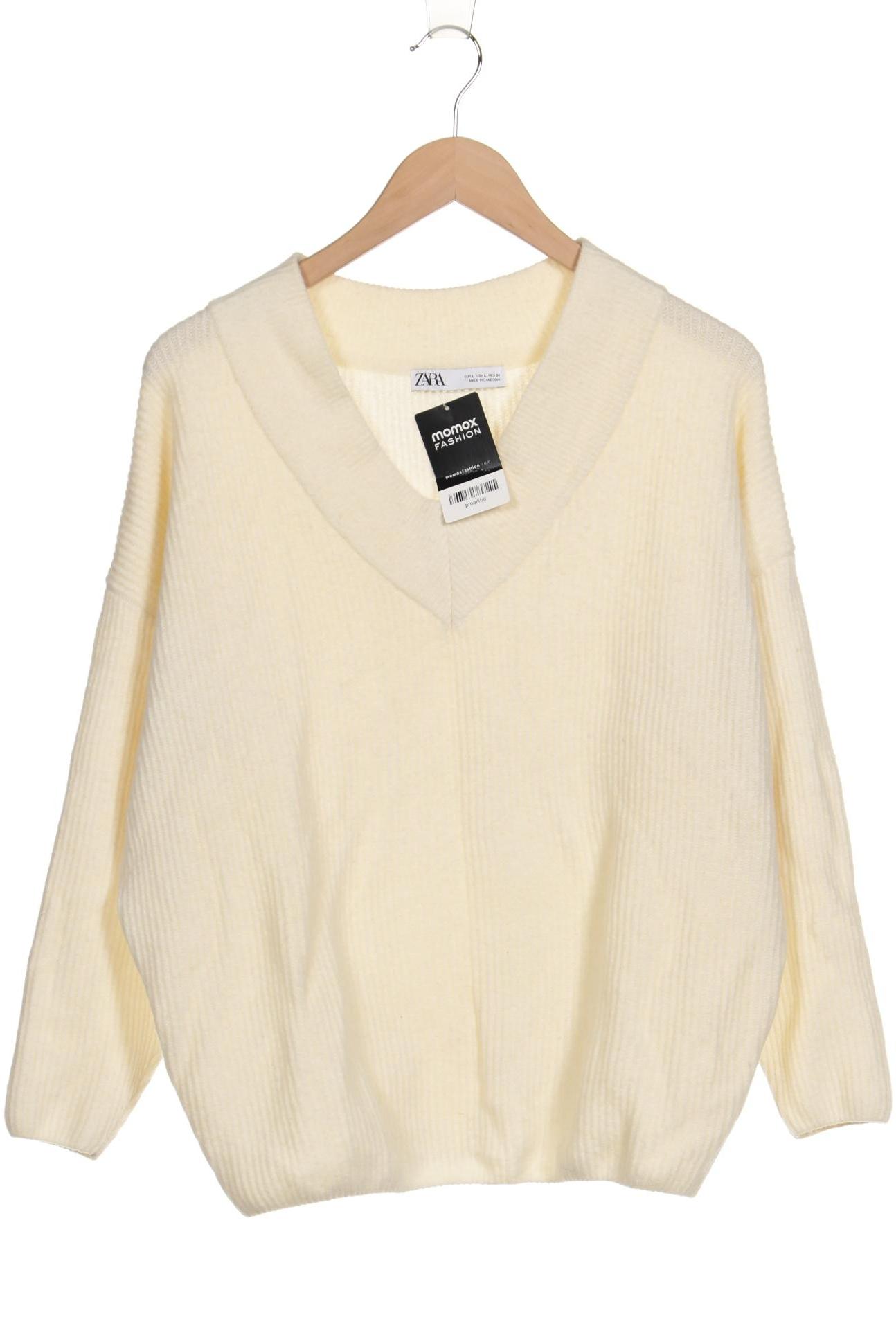 

Zara Damen Pullover, cremeweiß, Gr. 42