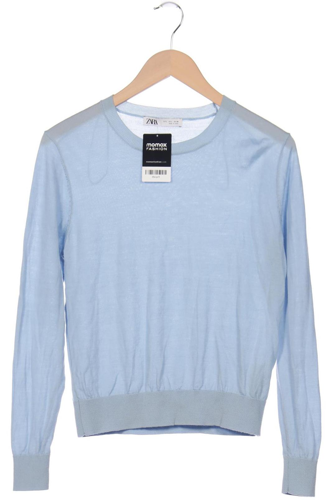 

ZARA Damen Pullover, blau