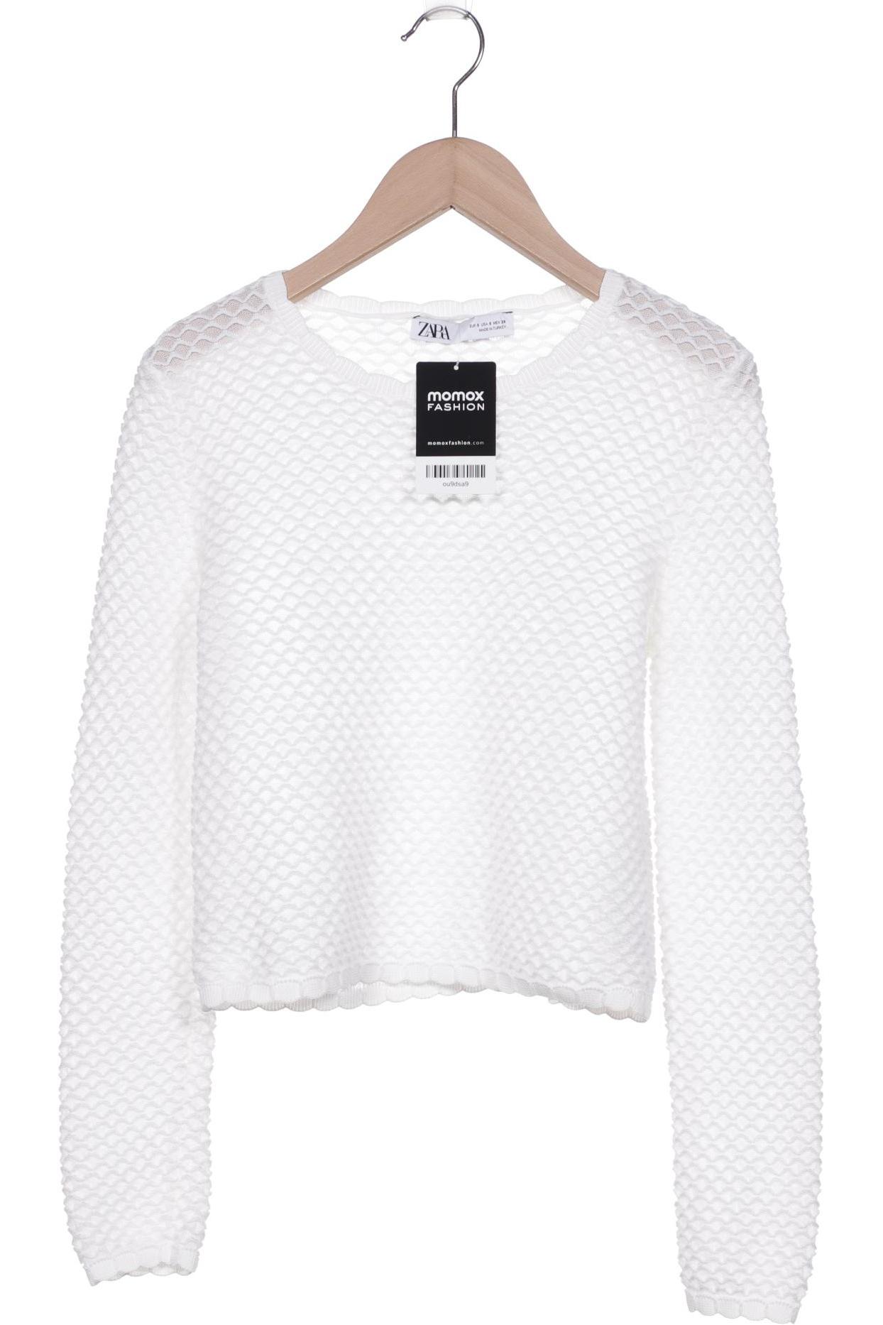 

Zara Damen Pullover, weiß, Gr. 36
