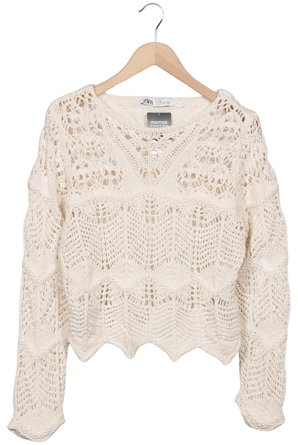 

Zara Damen Pullover, cremeweiß, Gr. 38
