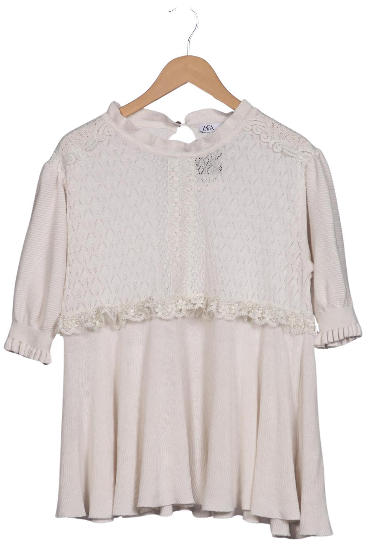 

Zara Damen Pullover, cremeweiß, Gr. 42