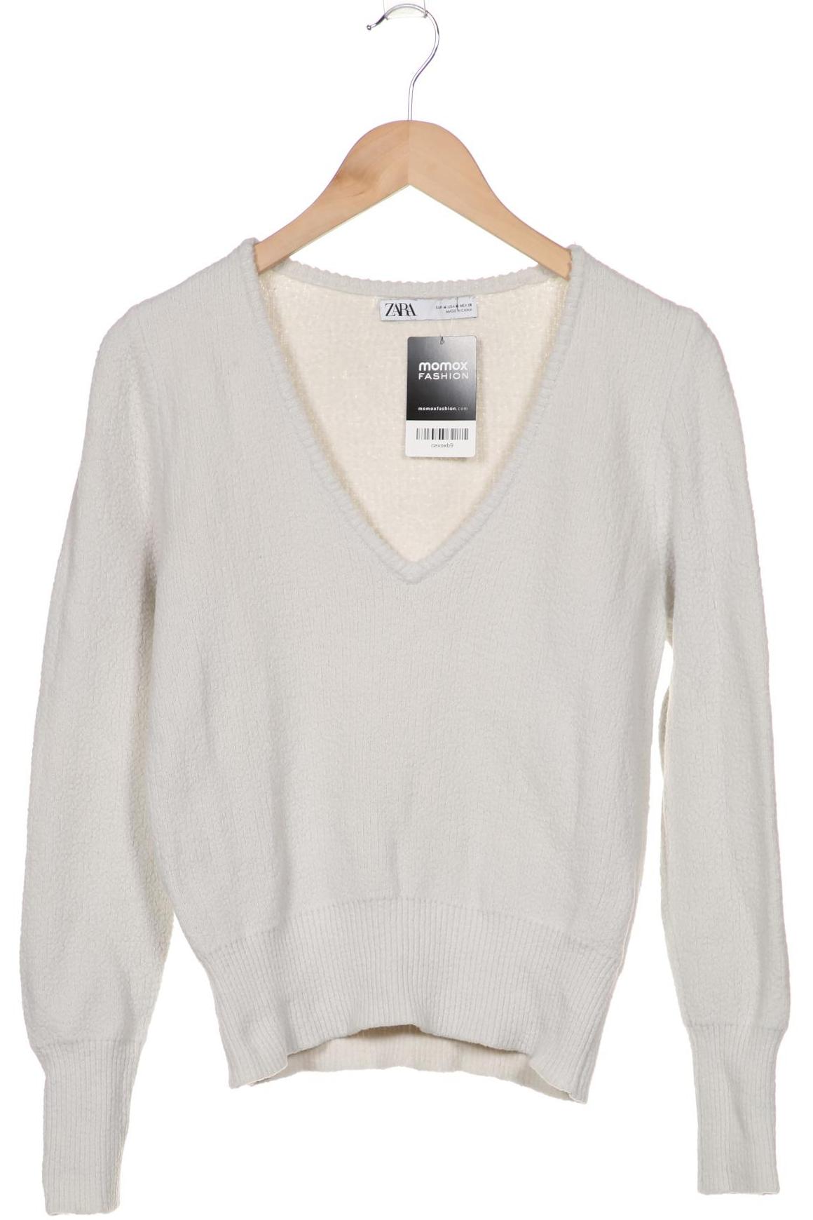 

Zara Damen Pullover, weiß, Gr. 38