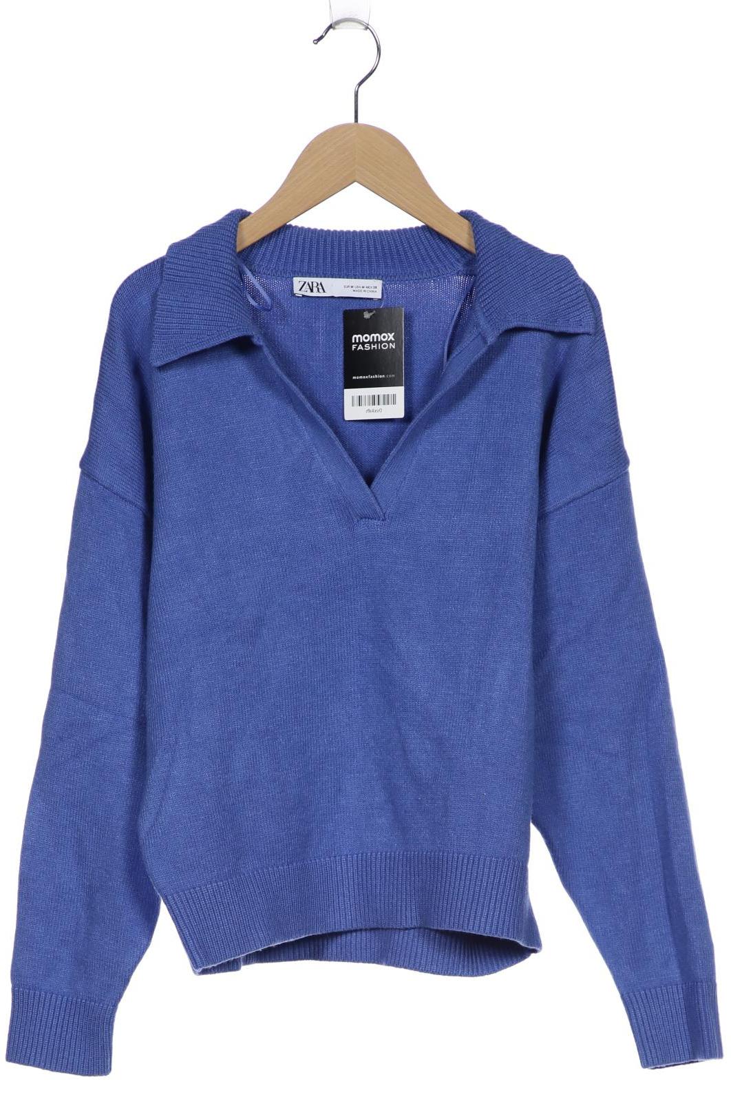 

ZARA Damen Pullover, blau