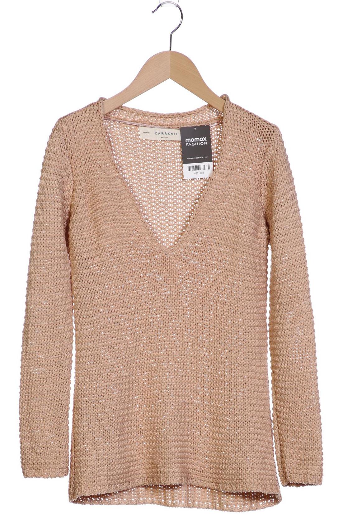 

ZARA Damen Pullover, beige