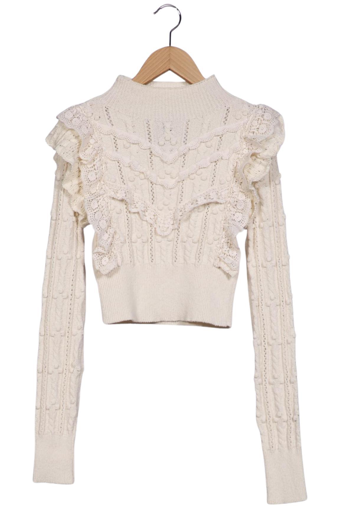 

Zara Damen Pullover, cremeweiß, Gr. 36