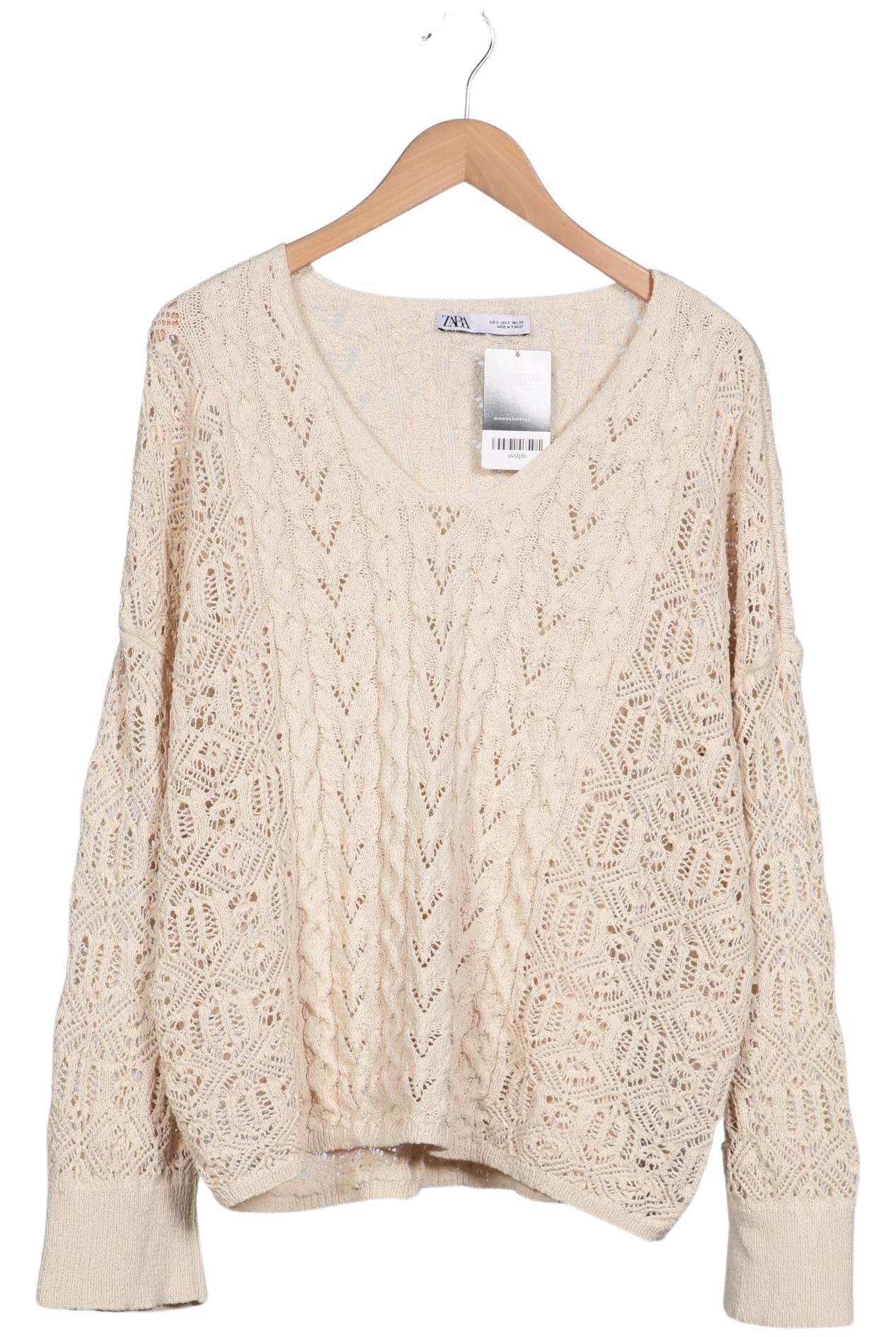 

Zara Damen Pullover, cremeweiß, Gr. 36