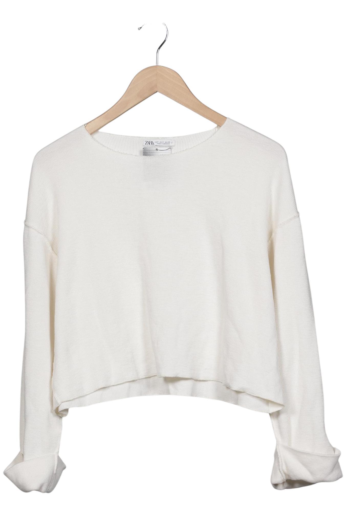 

Zara Damen Pullover, weiß, Gr. 36