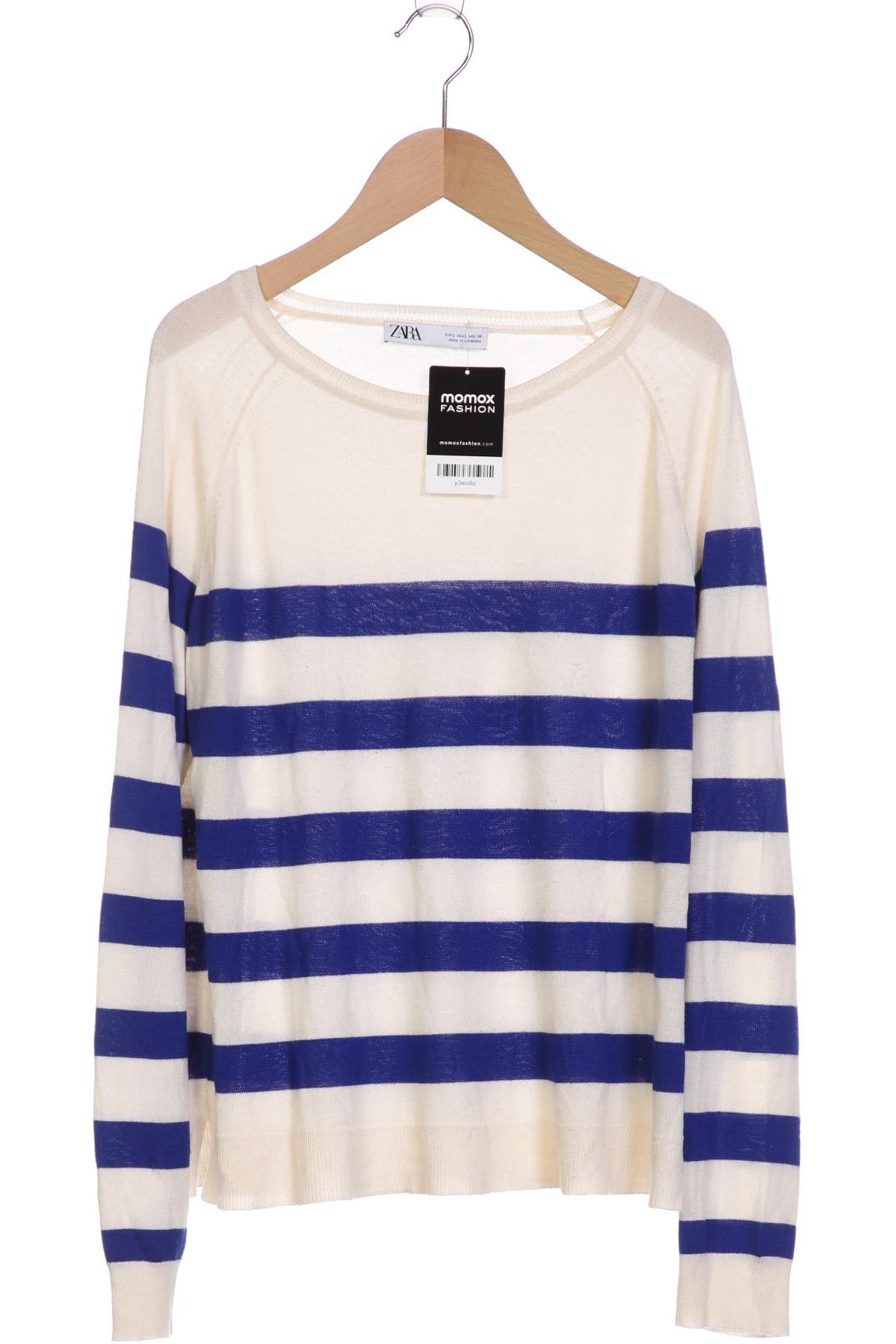 

ZARA Damen Pullover, blau