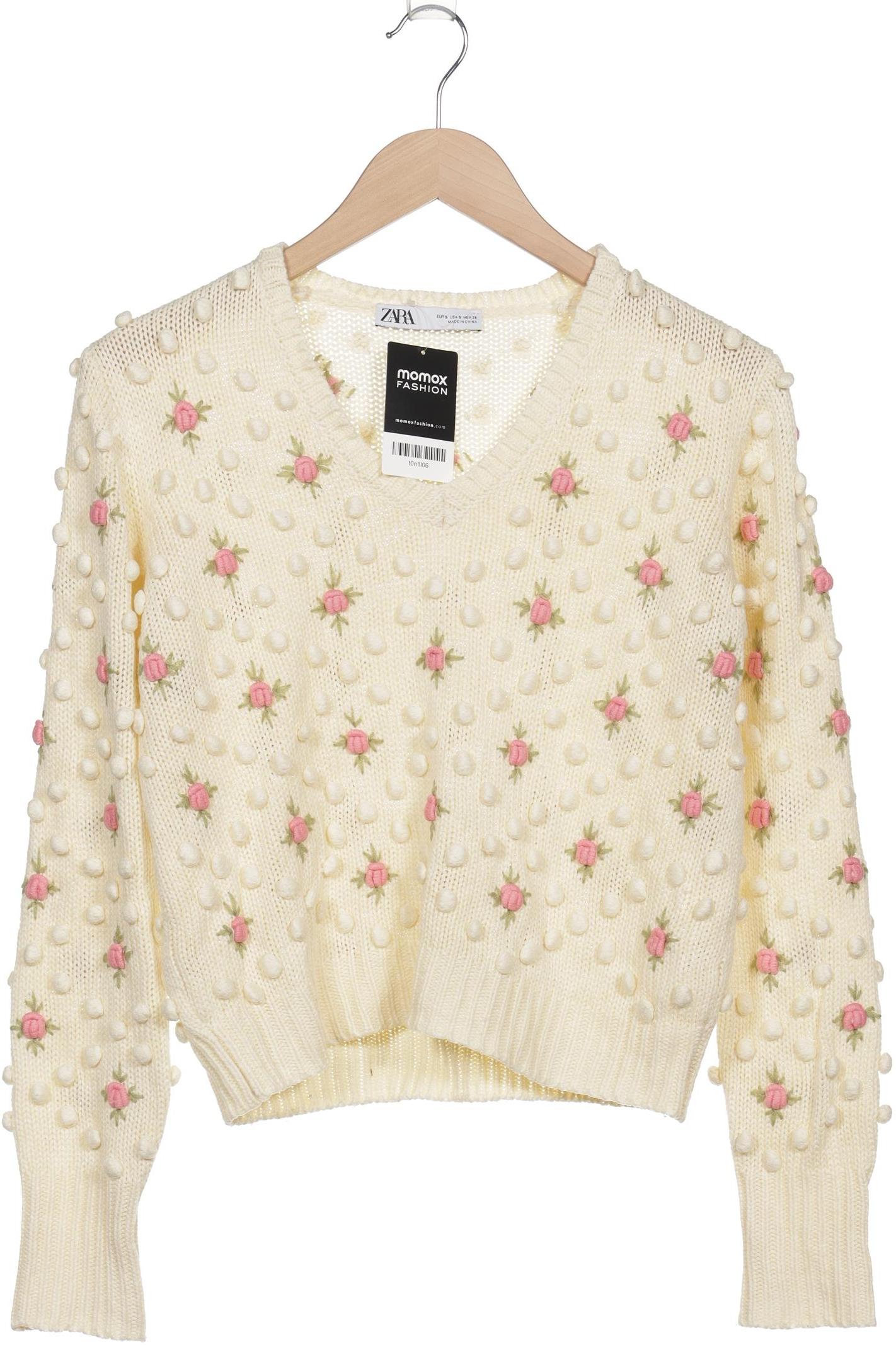 

Zara Damen Pullover, cremeweiß, Gr. 36