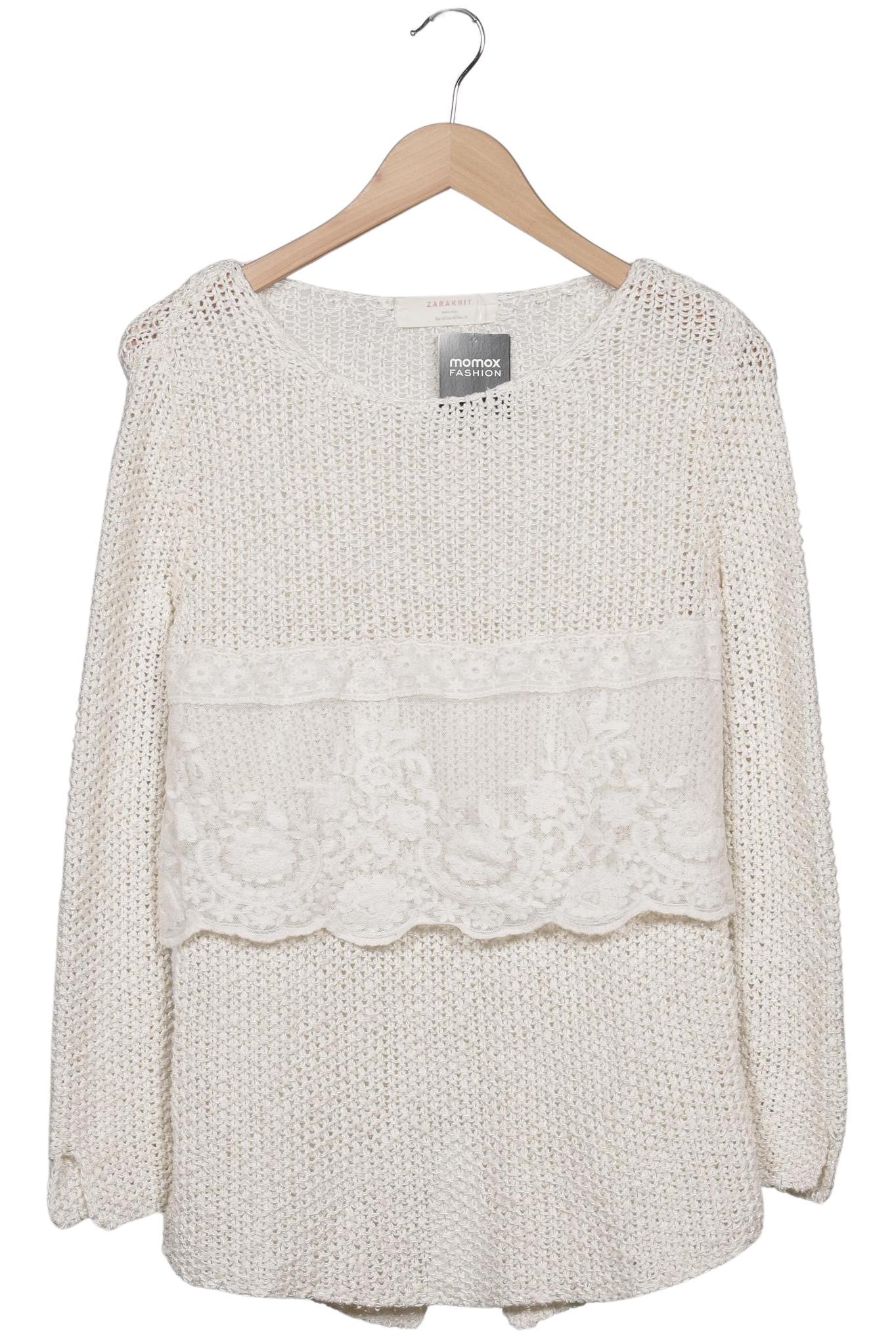 

Zara Damen Pullover, cremeweiß, Gr. 38