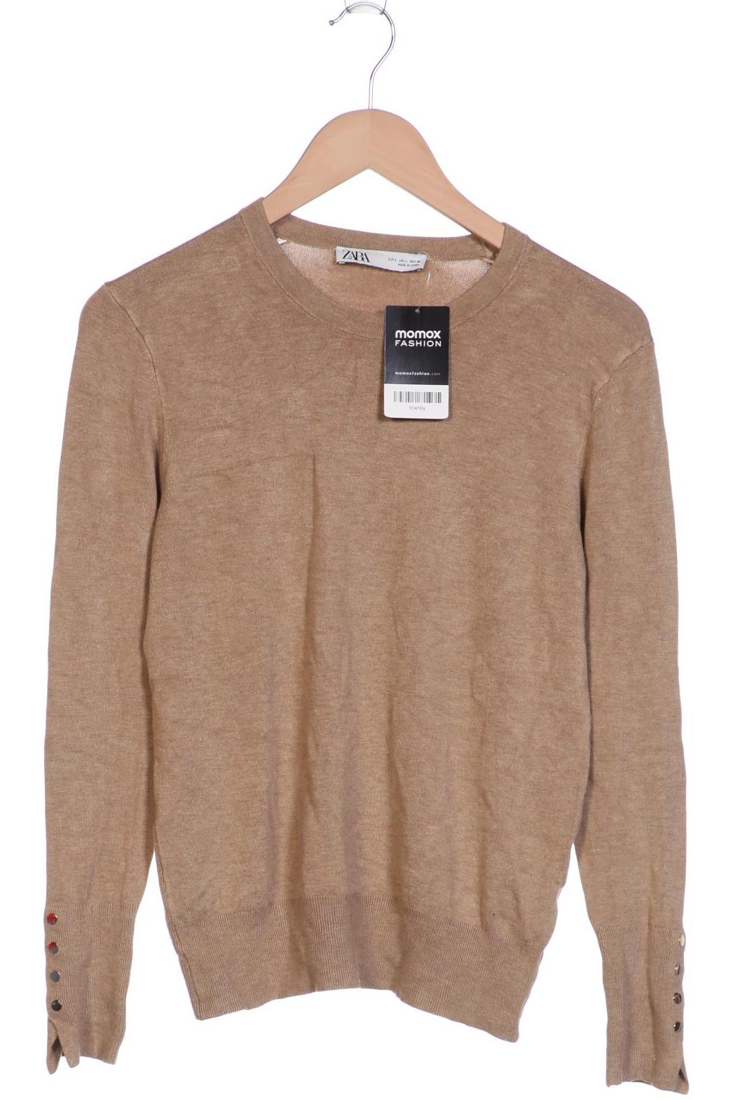 

ZARA Damen Pullover, beige