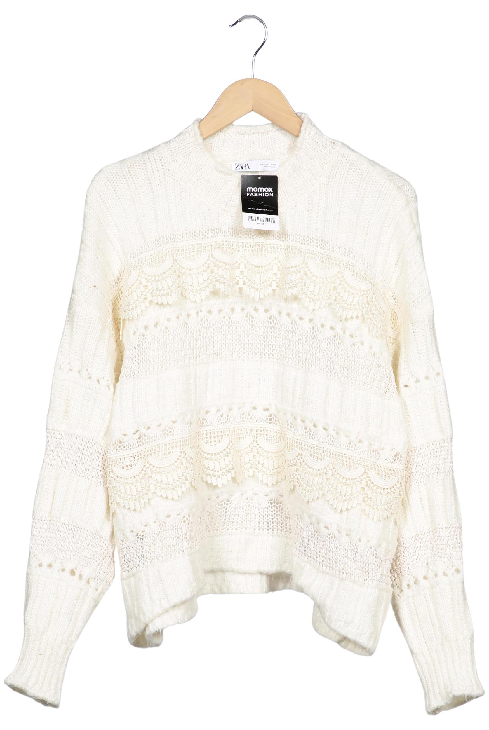 

Zara Damen Pullover, cremeweiß, Gr. 36