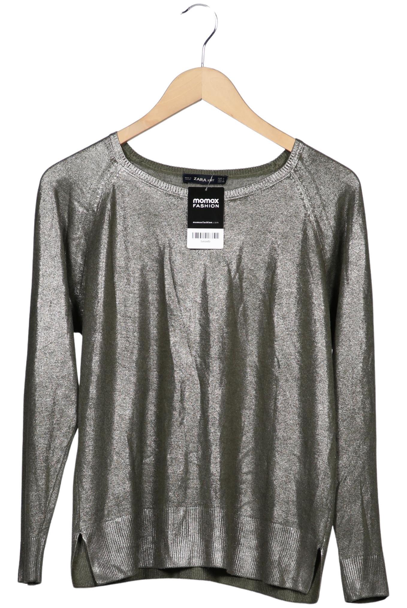 

Zara Damen Pullover, silber, Gr. 42