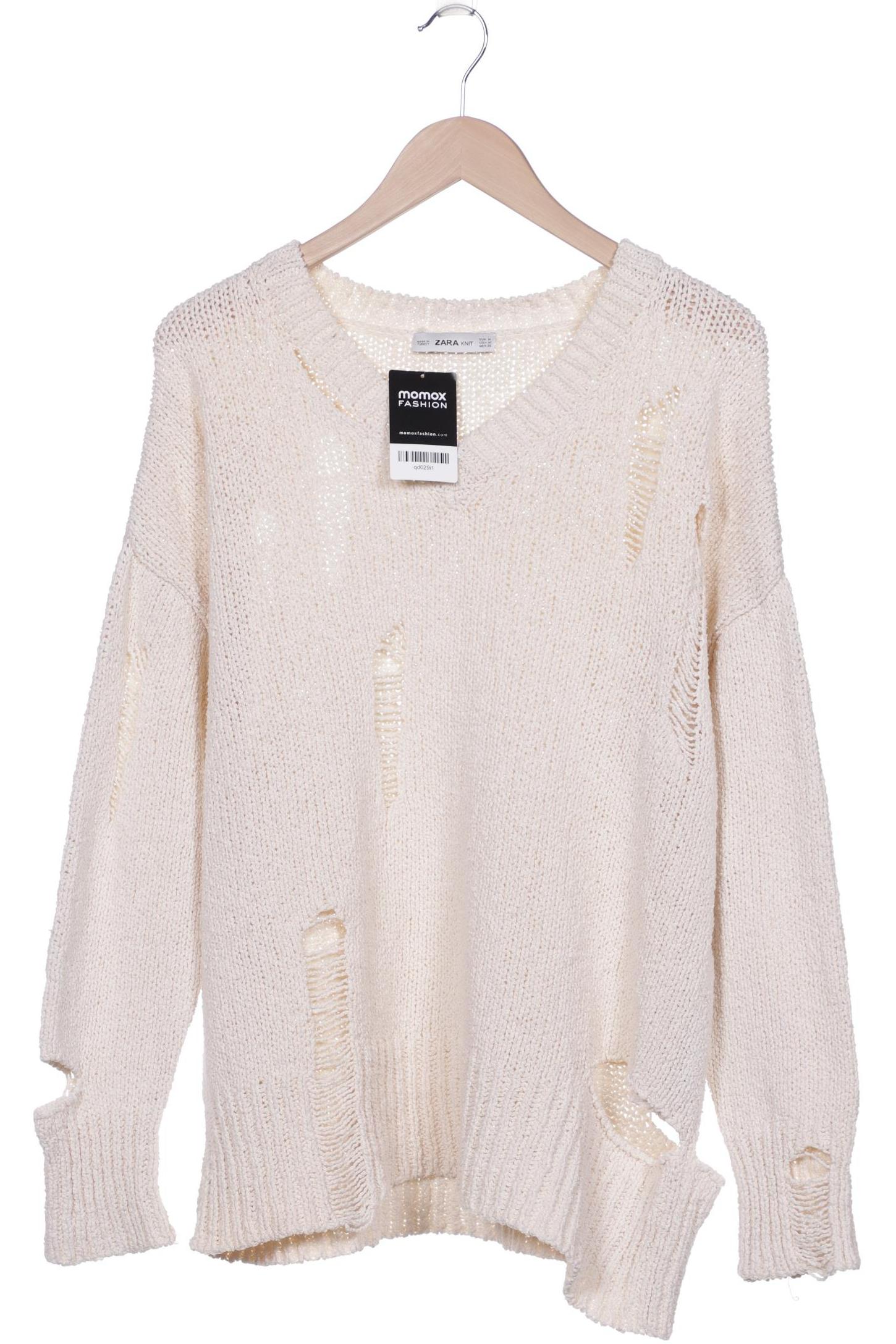 

ZARA Damen Pullover, cremeweiß