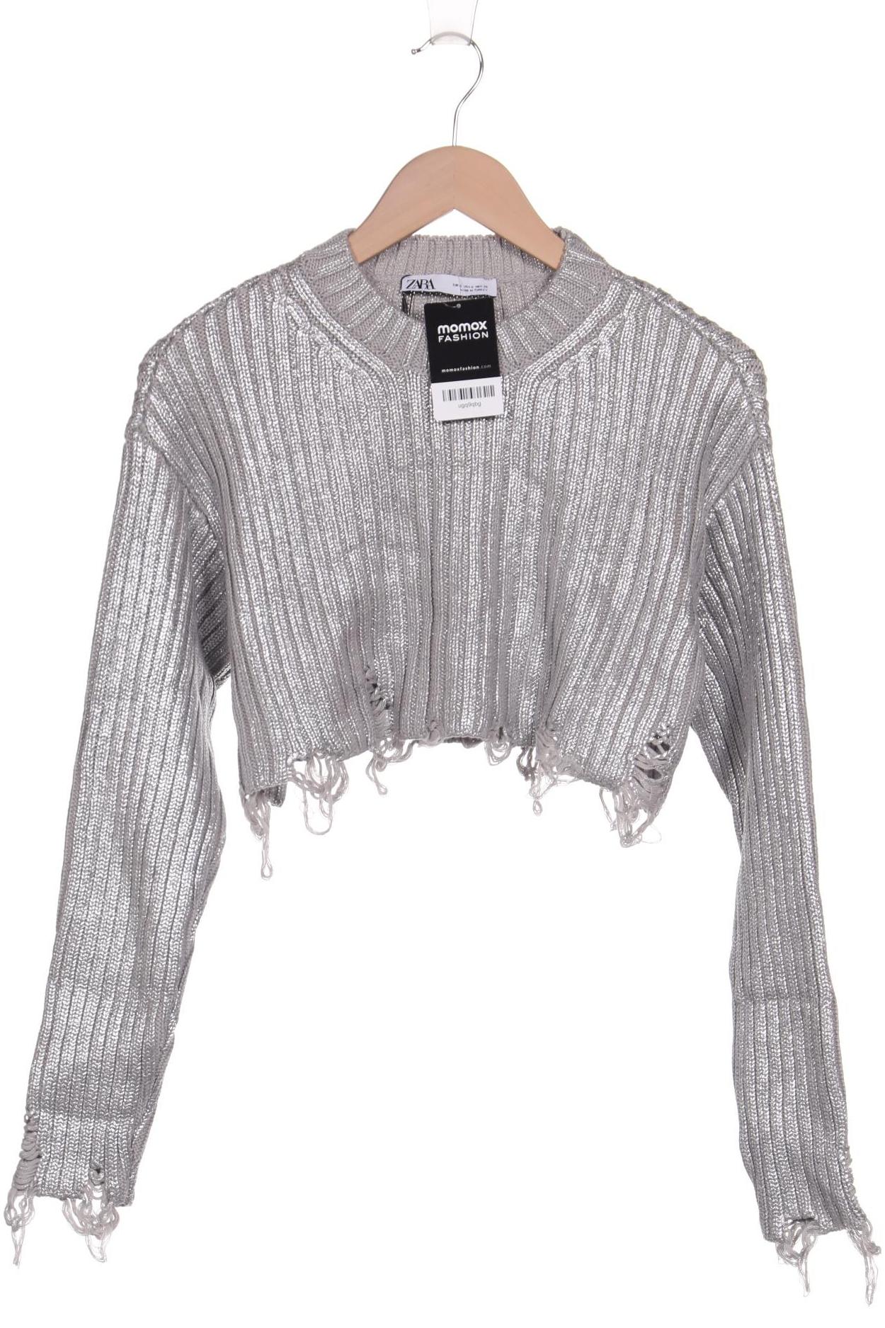 

Zara Damen Pullover, silber, Gr. 36