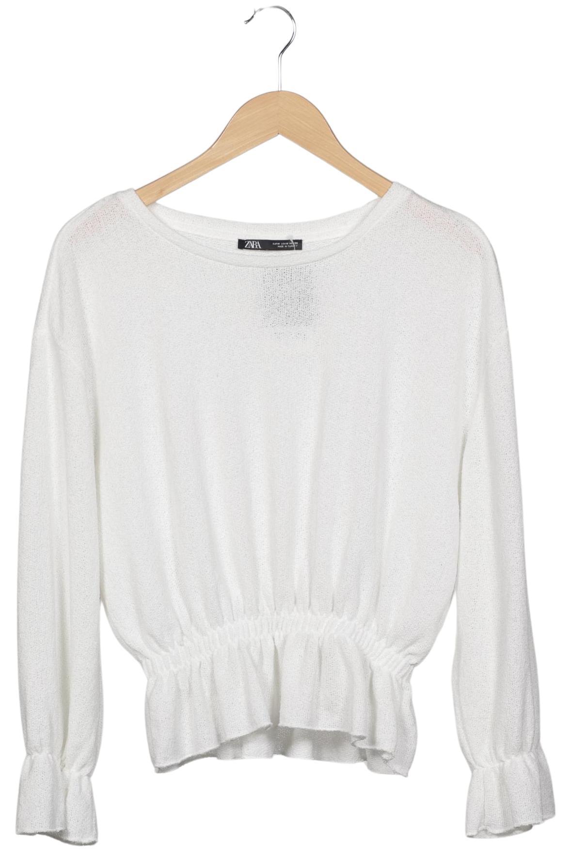 

Zara Damen Pullover, weiß, Gr. 38