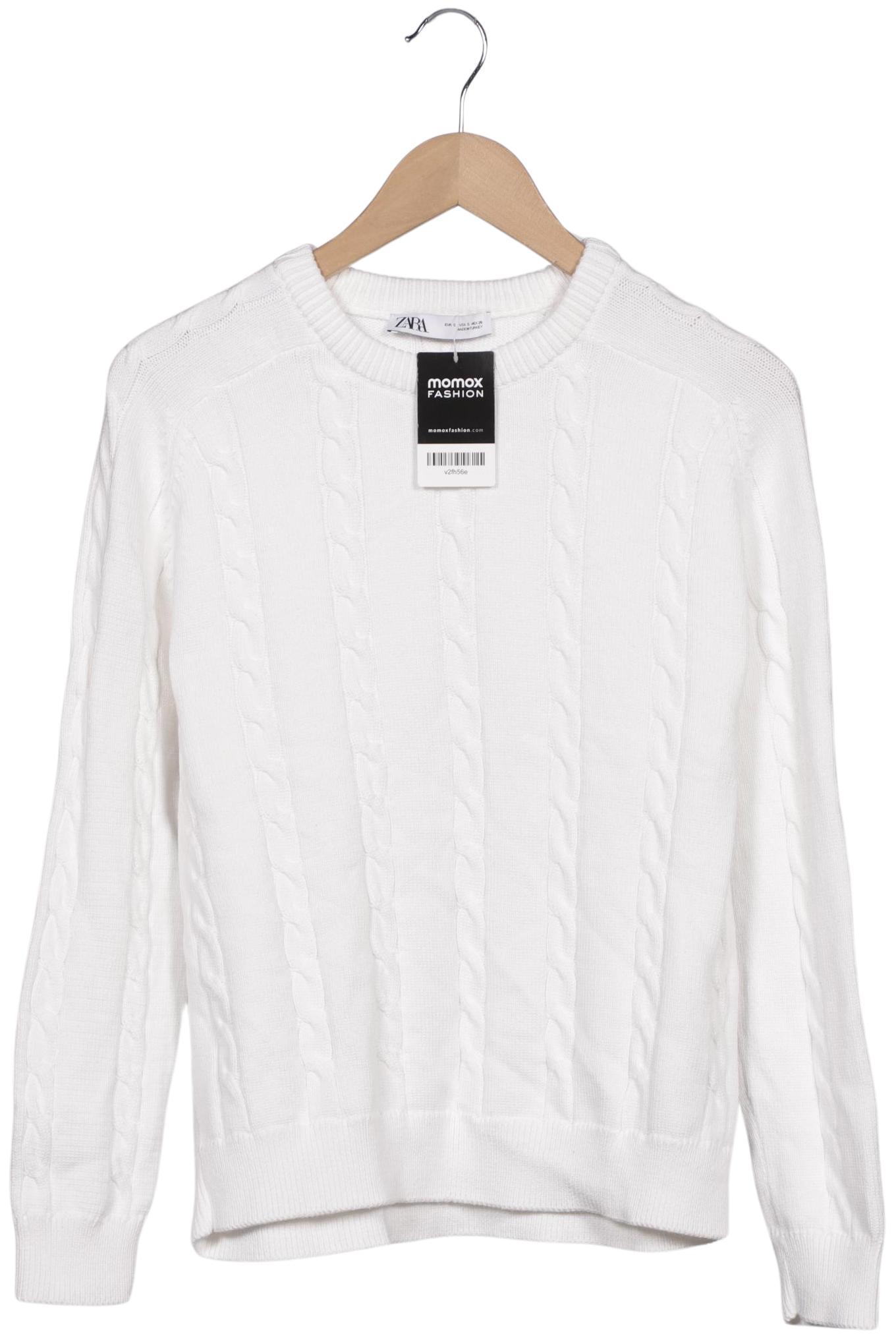 

Zara Damen Pullover, weiß, Gr. 36