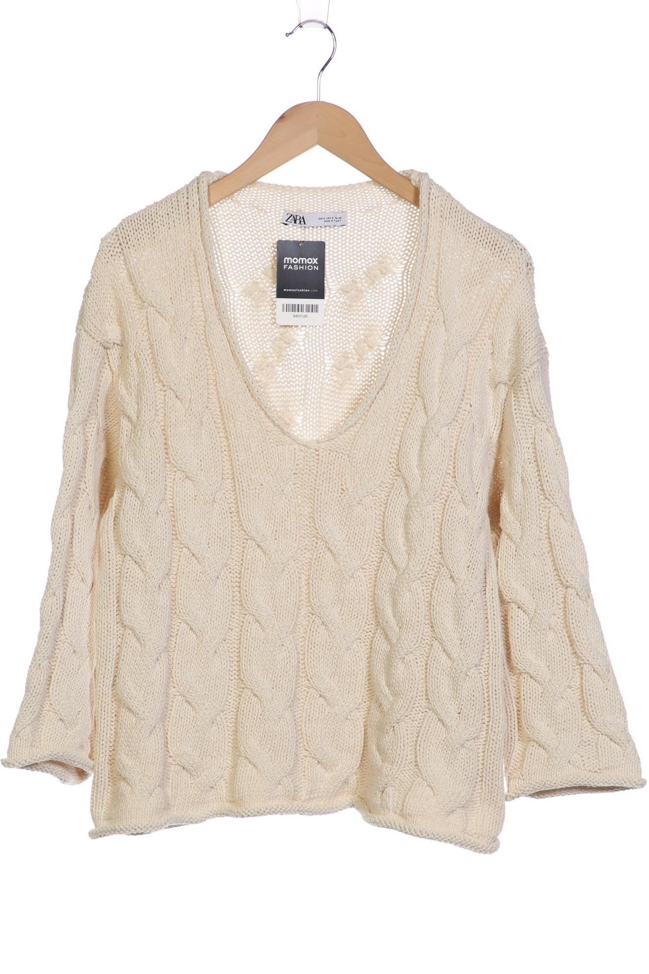 

Zara Damen Pullover, cremeweiß, Gr. 36