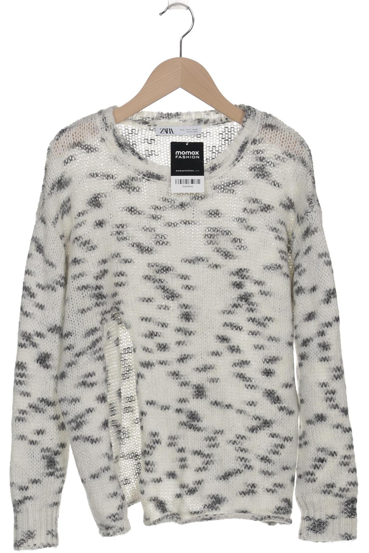 

Zara Damen Pullover, weiß, Gr. 36