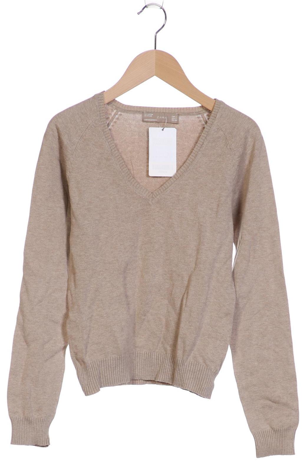 

ZARA Damen Pullover, beige