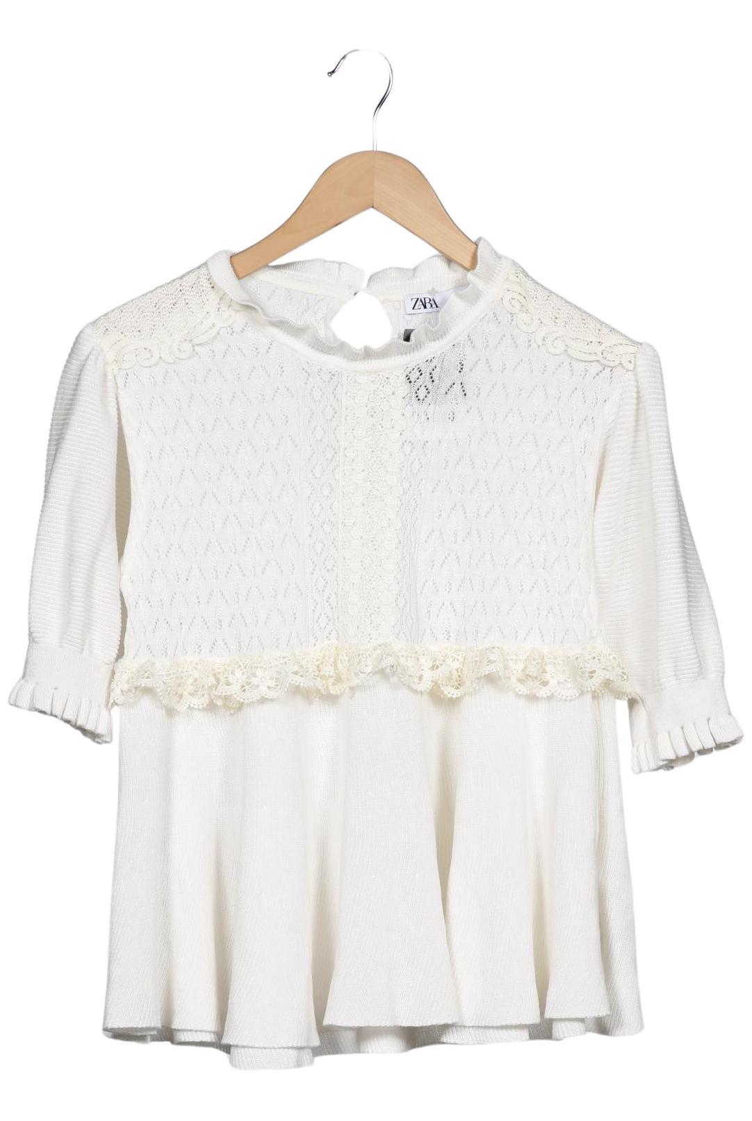 

Zara Damen Pullover, weiß, Gr. 36