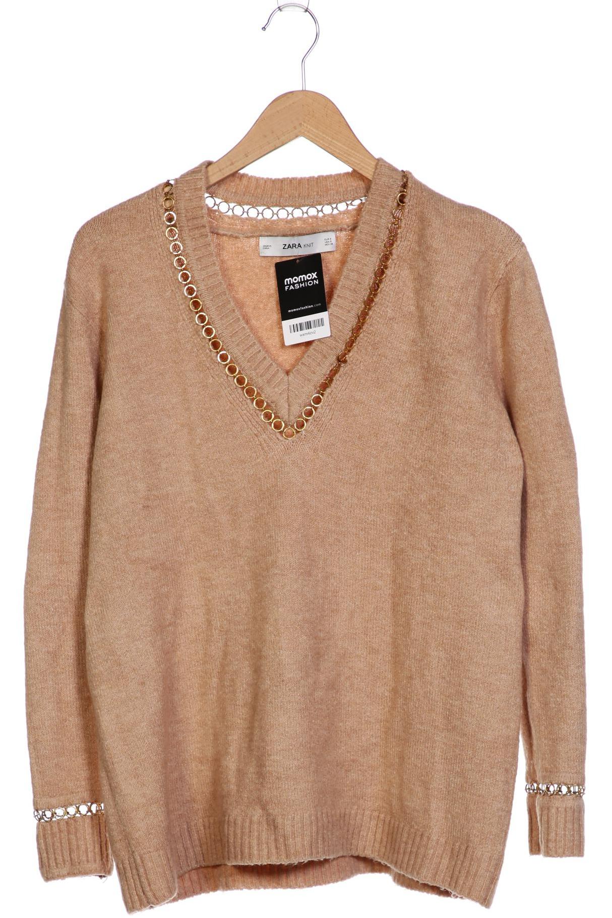 

ZARA Damen Pullover, beige