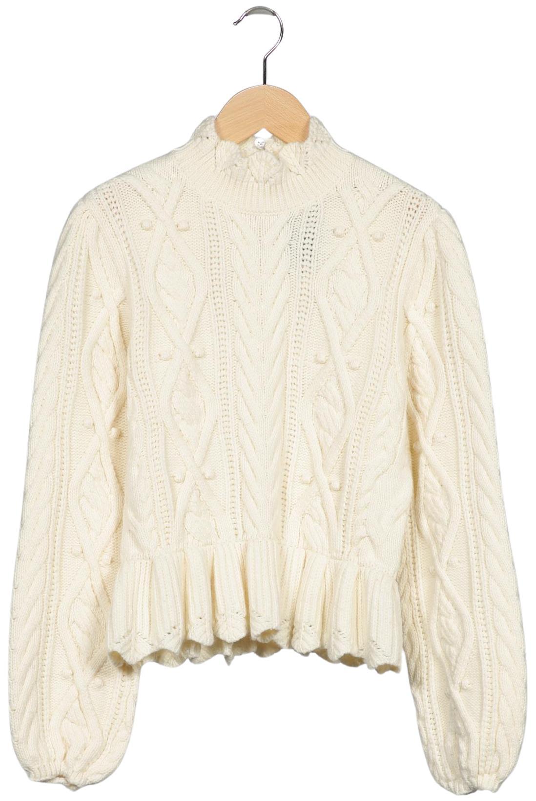 

Zara Damen Pullover, cremeweiß, Gr. 36