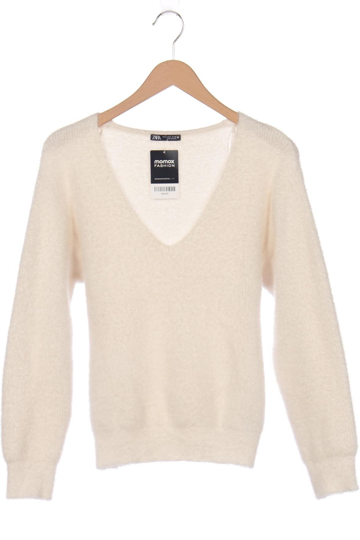 

Zara Damen Pullover, weiß, Gr. 36