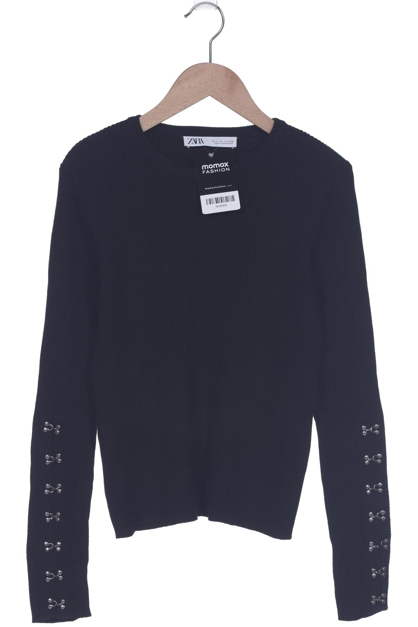 

ZARA Damen Pullover, schwarz