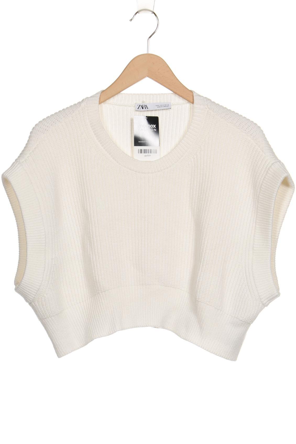 

Zara Damen Pullover, weiß, Gr. 36