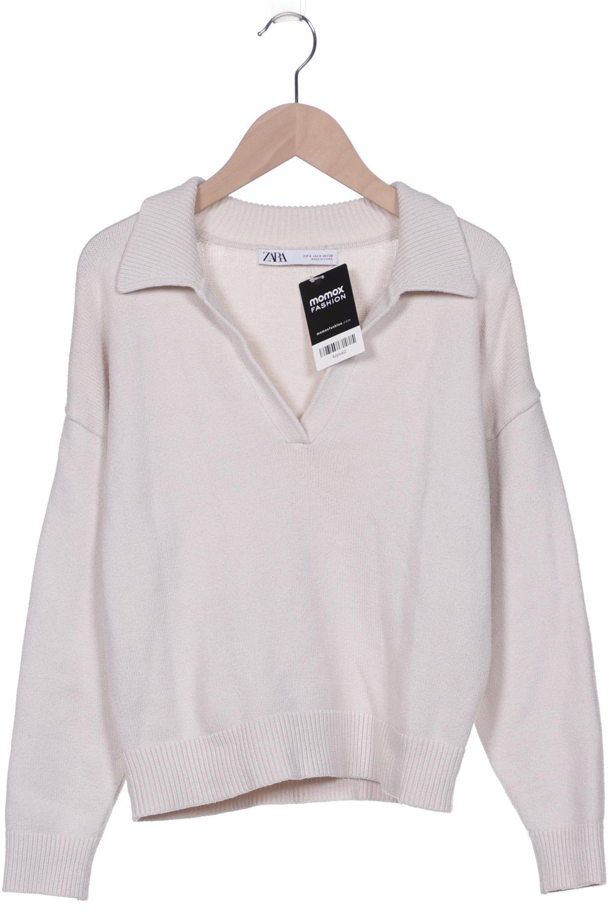 

Zara Damen Pullover, cremeweiß, Gr. 36