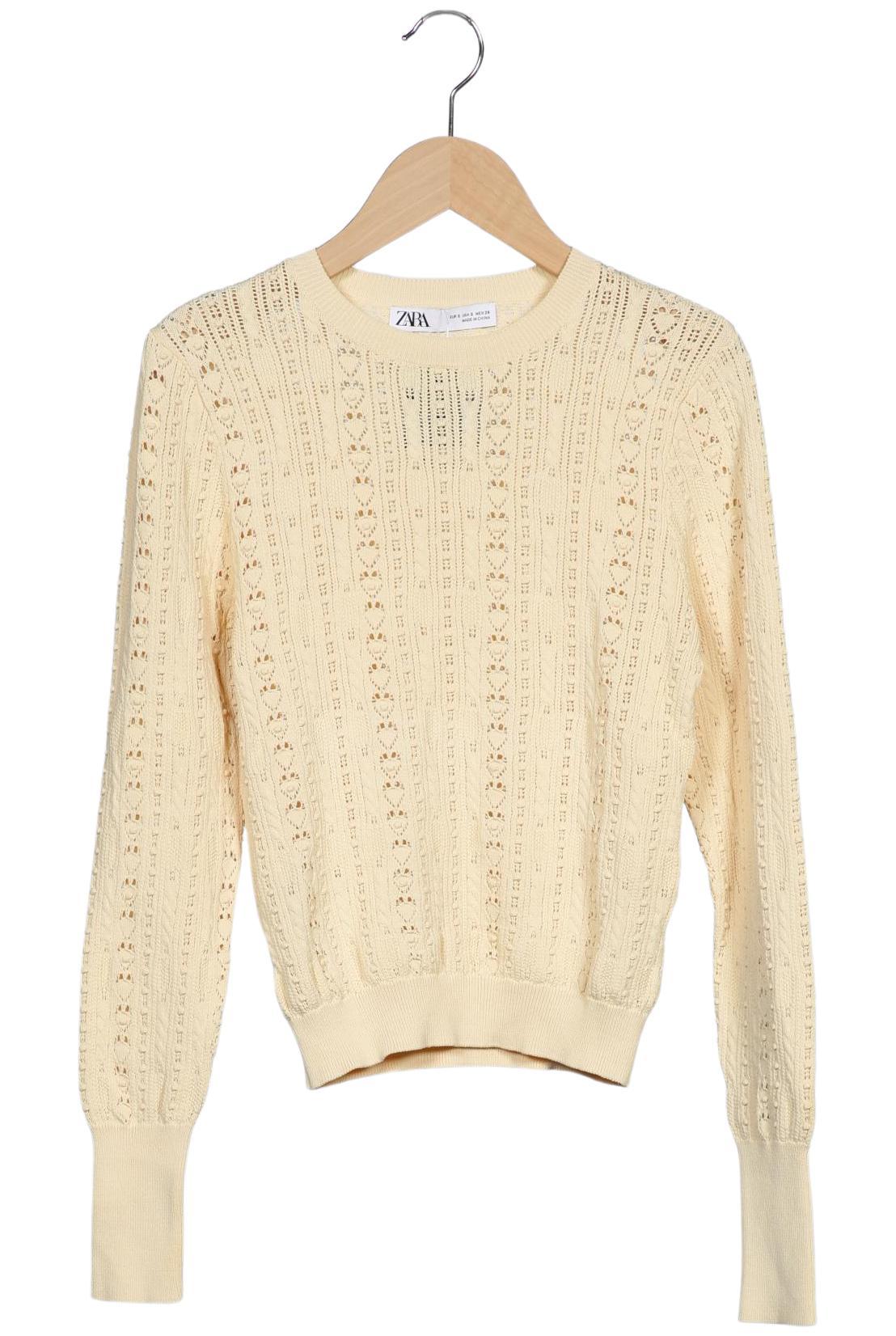 

Zara Damen Pullover, cremeweiß, Gr. 36